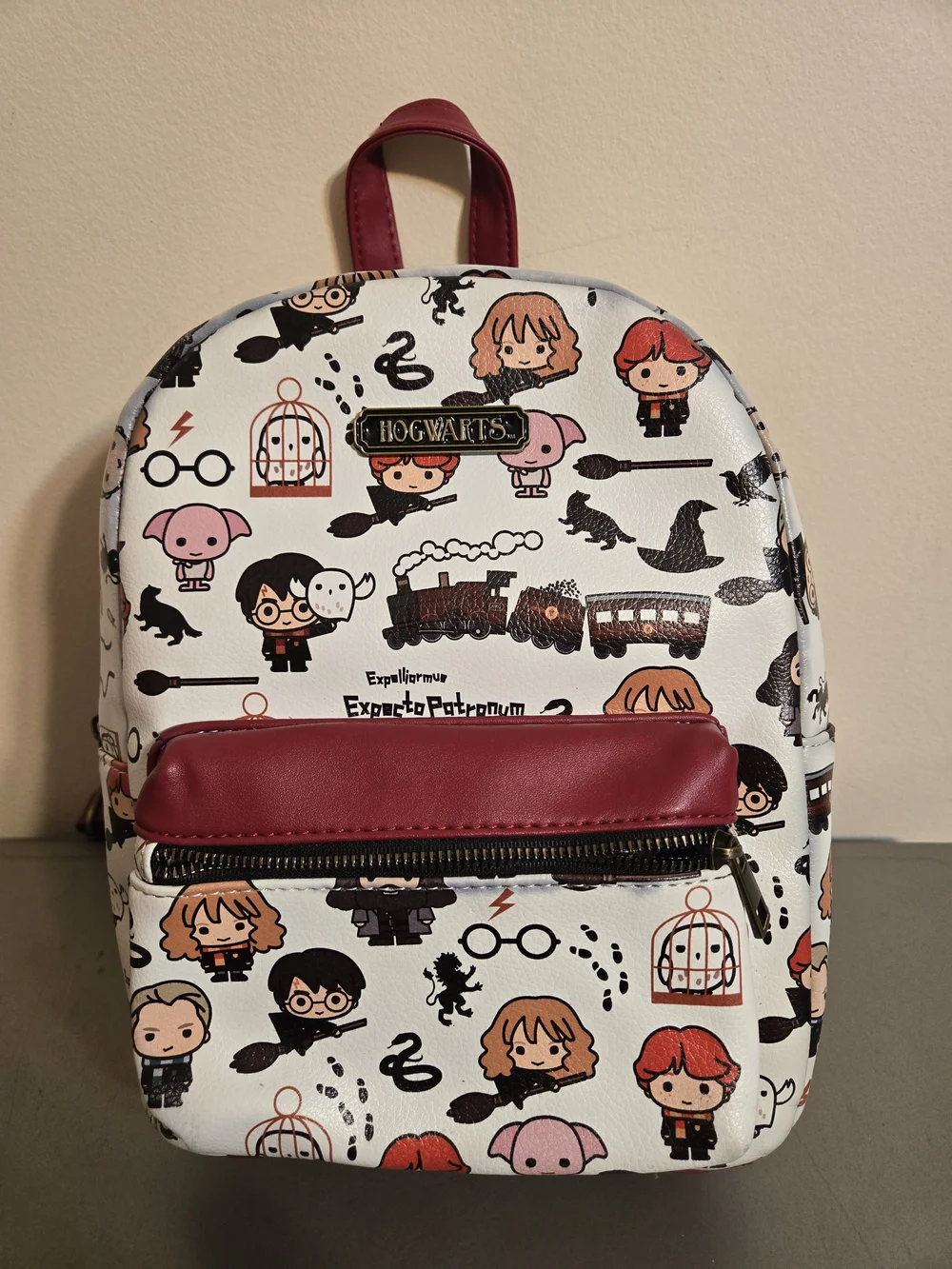 Bioworld Harry Potter Allover Chibi Character Pattern Mini Backpack